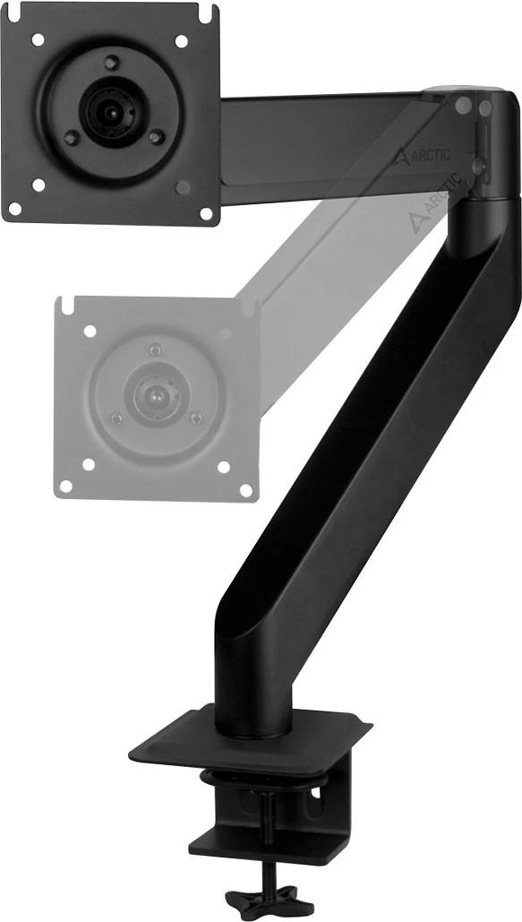 Krah monitori ARCTIC X1-3D, Gas Spring, Clamp, 10 kg, 43", i zi