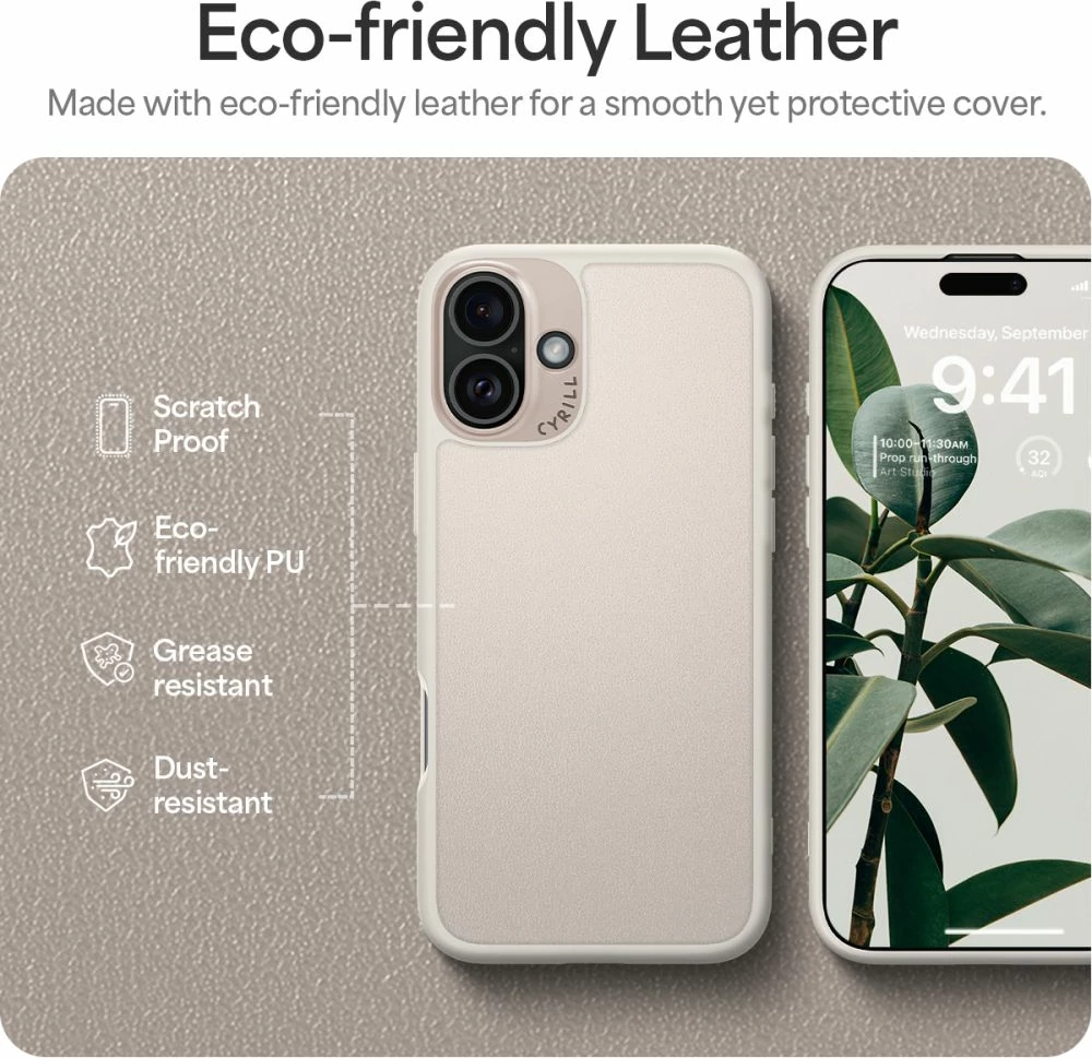 Mbështjellës Spigen Cyrill Kajuk Mag për iPhone 16, Bezhe