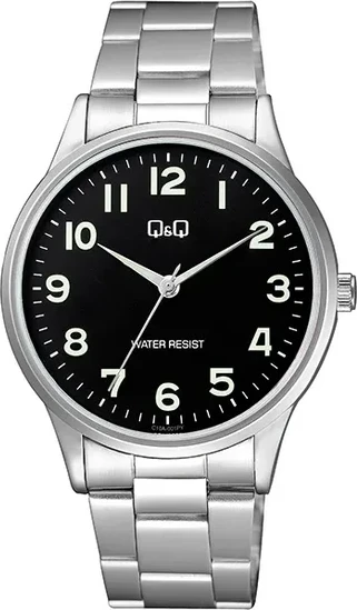 Orë dore Q&Q C10A-001PY, e argjendtë/zezë
