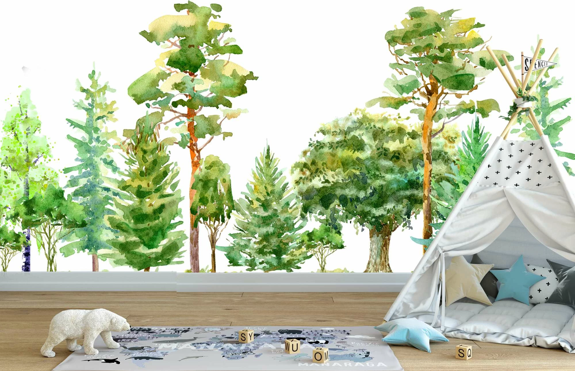Murale muri Wallity, MDK-00109, 300x270cm