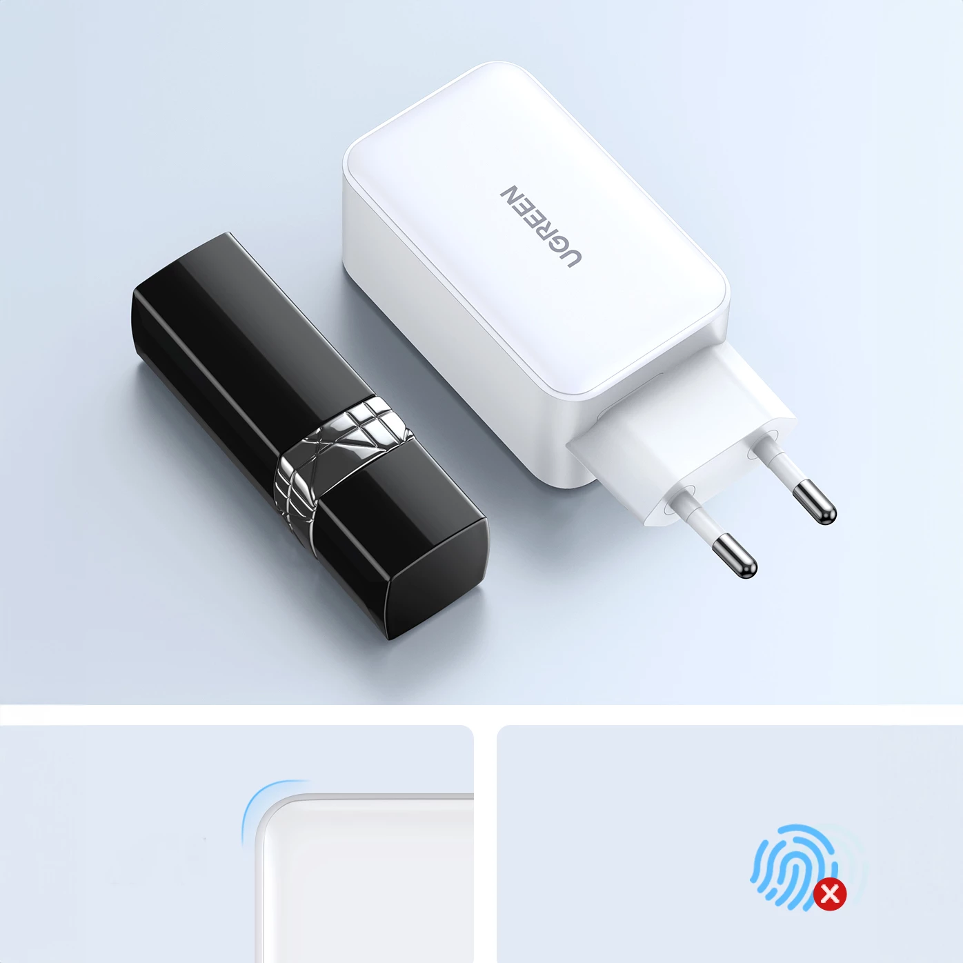 Karikues muri Ugreen CD244, 65W, 2x USB-C, 1x USB-A, i bardhë