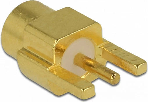 Konektor MMCX DeLOCK 65847, 50 Ω, 0-6000 MHz, ngjyrë bronzi