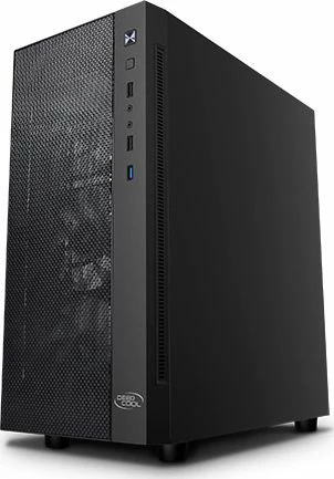 Kasë Deepcool Matrexx 55 Mesh ADD-RGB DP-ATX-MATREXX55-MES, Midi Tower ATX/e-ATX, 4x 120mm ADD-RGB fan, xham i temperuar, e zezë