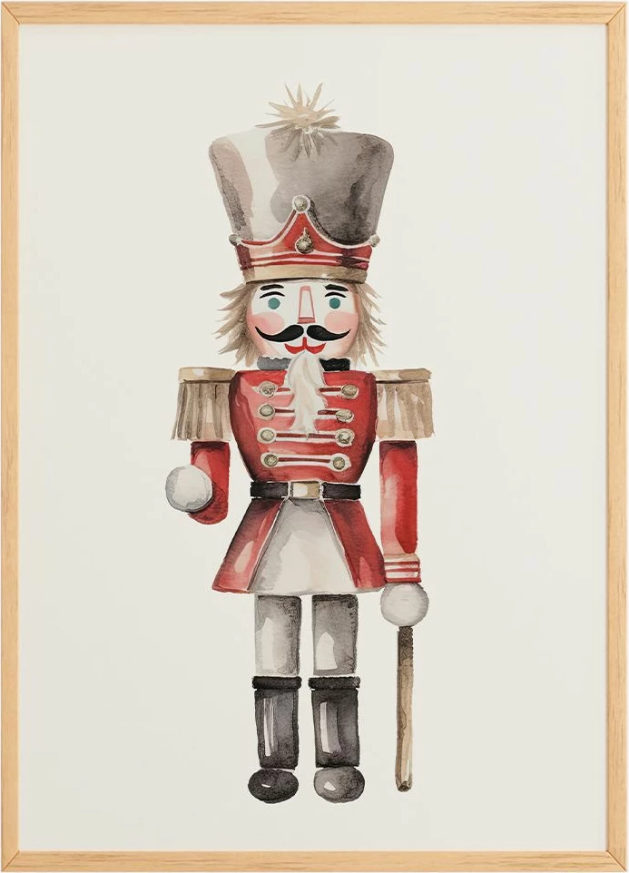 Pikturë dekorative me kornizë, Wallity, shumëngjyrëshe, Nwyearsngmdl36, 33x48cm