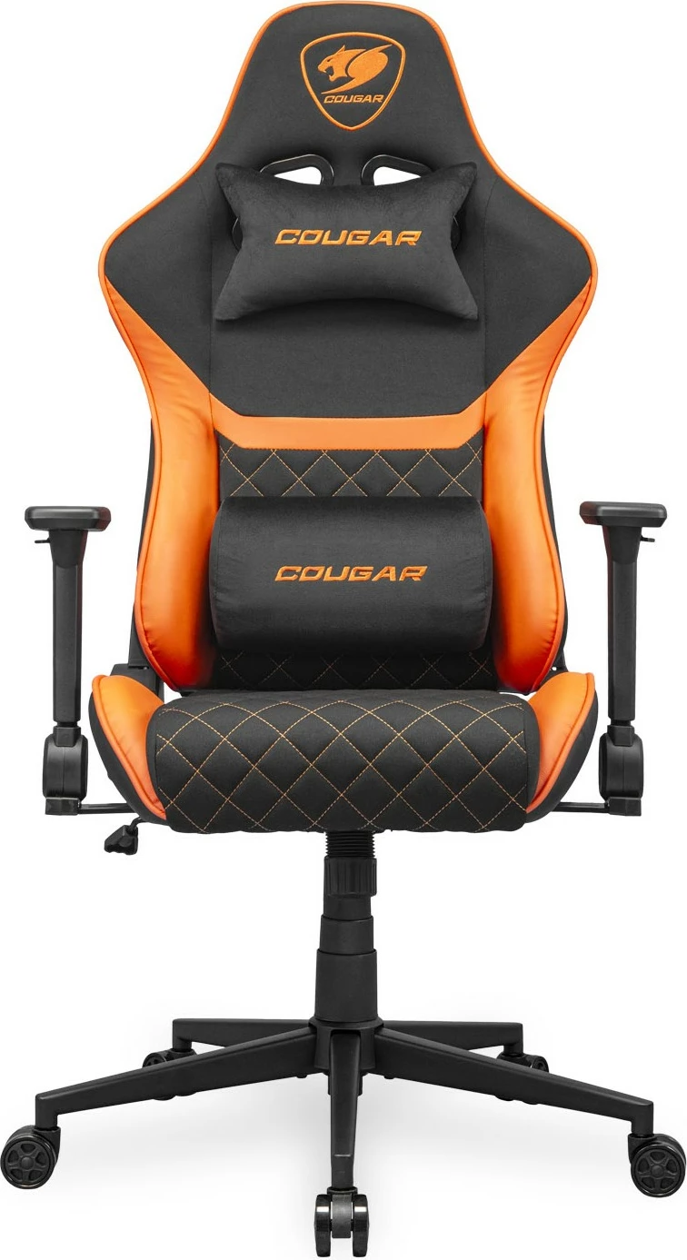 Karrige gaming Cougar Armor One V2 F, PVC/Stof, e zezë/portokalli