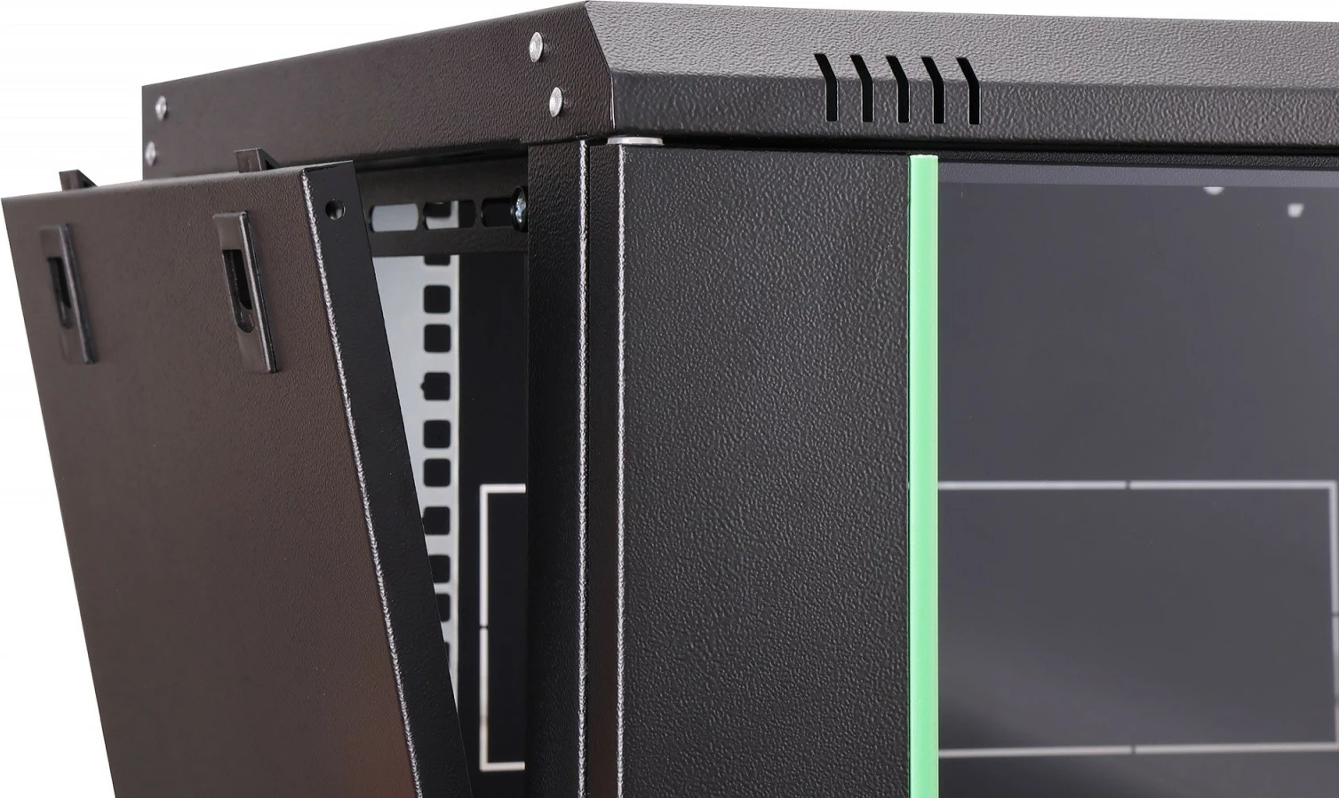 Kabinet rrjeti muror Digitus DN-37101 19" 7U 385x600x450 mm xhami IP20 60 kg montim në mur i pamoshëm, i pa-montuar, zi