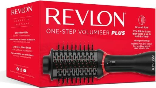 Tharëse flokësh dhe volumizues One-Step, Revlon One-Step Plus RVDR5298E, e zezë