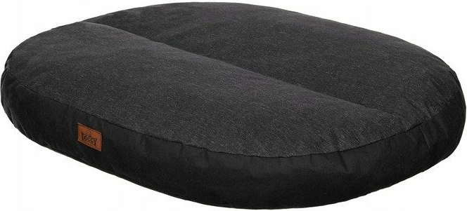 Dyshek oval për qen DOGGY M 70x50 cm, 15 cm trashësi, i zi