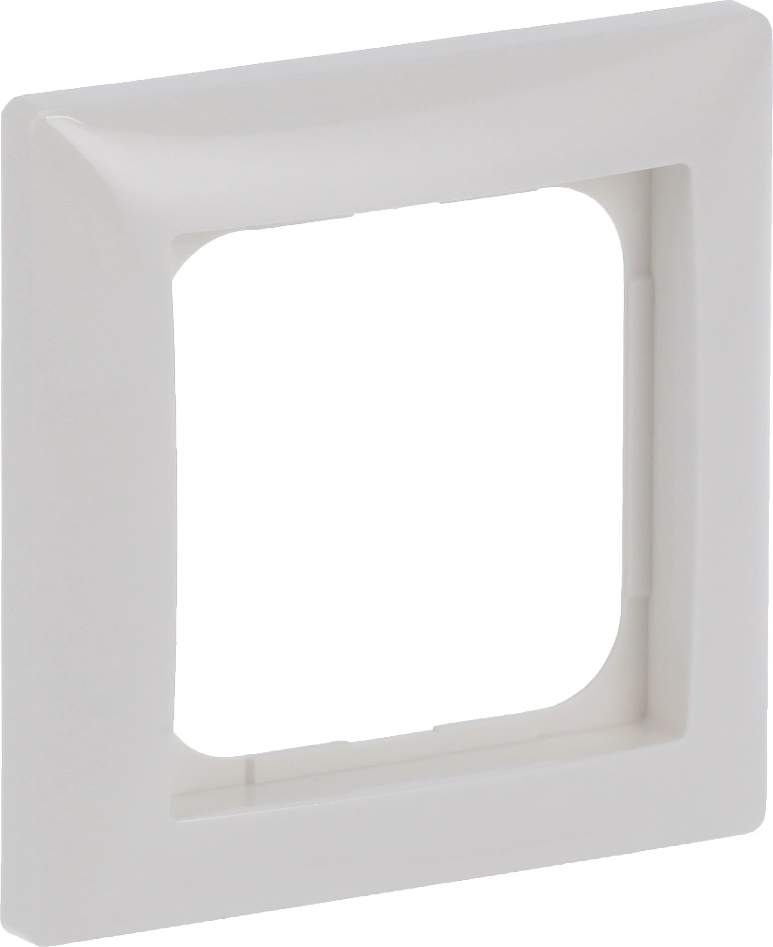 Kornizë për çelës/prizë Busch-Jaeger 2CKA001725A1555, 81x81 mm, IP20, pa vida, e bardhë