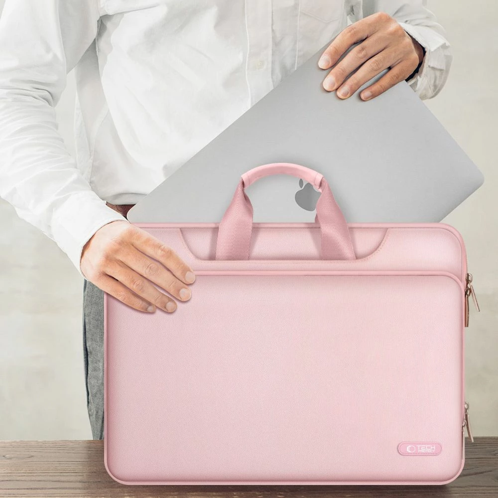 Çantë laptopi Tech-Protect PocketBag 13-14, Rozë