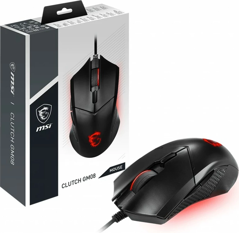 Maus gaming MSI Clutch GM08, 4200 DPI, 6 butona, i zi