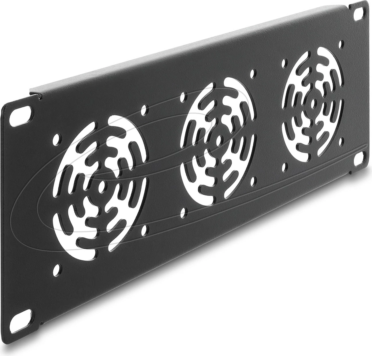 Panel mbulues DeLOCK 67431, 10", 2U, 3 ventilatorë, metal, gri e errët