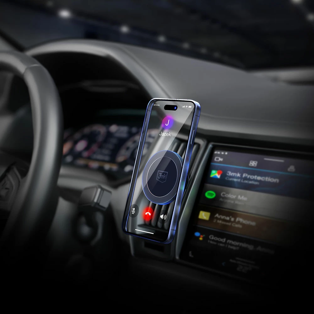 Mbajtës magnetik për celular 3mk MagHolder, për grilë të ajrit, i zi