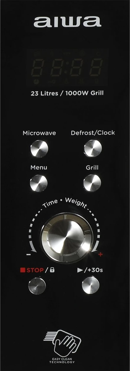 Furrë me mikrovalë AIWA MW-230DG/BK 23L 800W me Grill 1000W, e zezë
