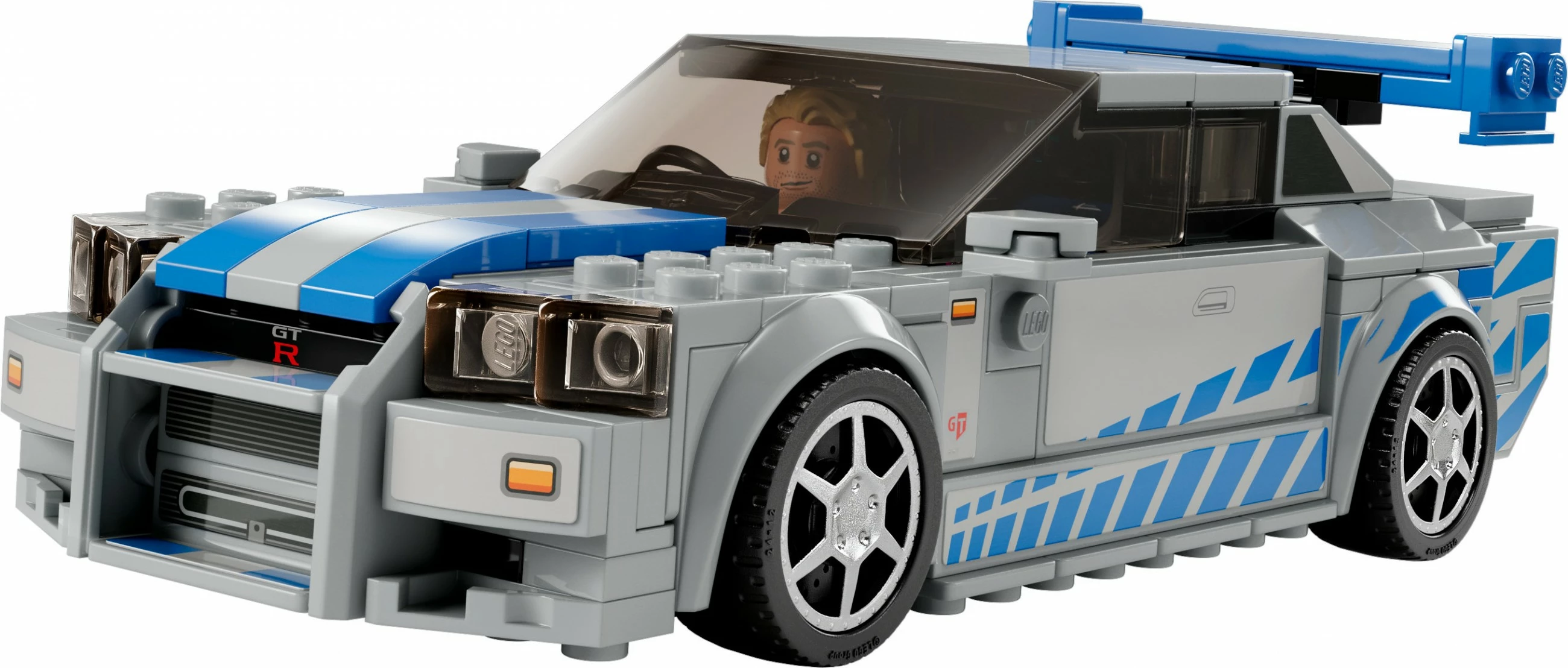 Set LEGO Speed Champions Nissan Skyline GT-R 76917, 2 Fast 2 Furious, gri/blu
