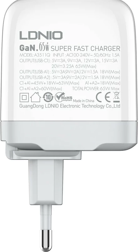 Karikues LDNIO A3511Q (Bardhë)