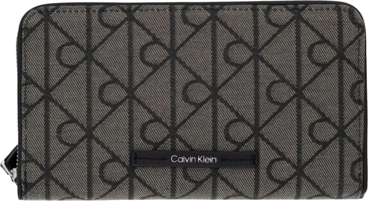 Portofol pasaporte për femra Calvin Klein LV04F1163G, i zi-bezhë