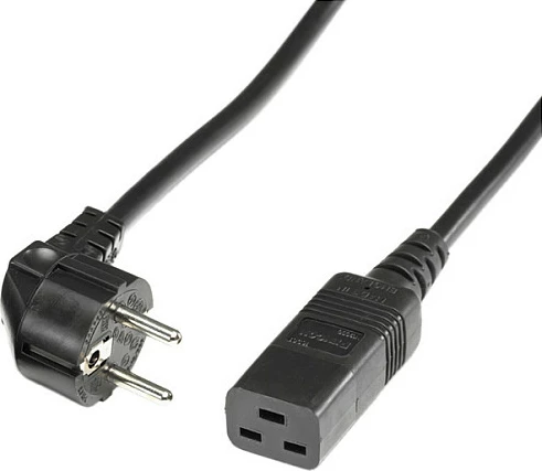 Kablë rryme ROLINE CEE7/7 (Schuko) në IEC C19, 3 m, 16A 250V, e zezë