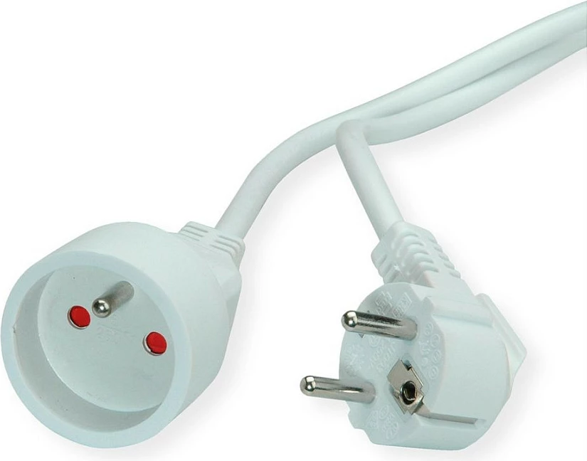 Kabllo zgjatëse rryme VALUE 19.99.1173, 3 m, CEE 7/7, 16A, 230V, e bardhë