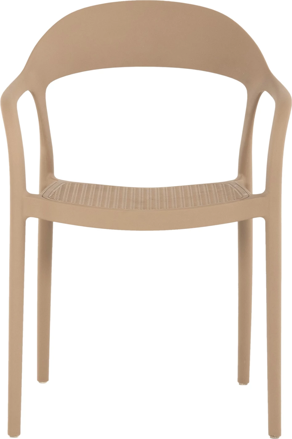 Karrige e qëndrueshme CLEO polipropileni FH5935.03 kapuçino 57x53x81Hcm