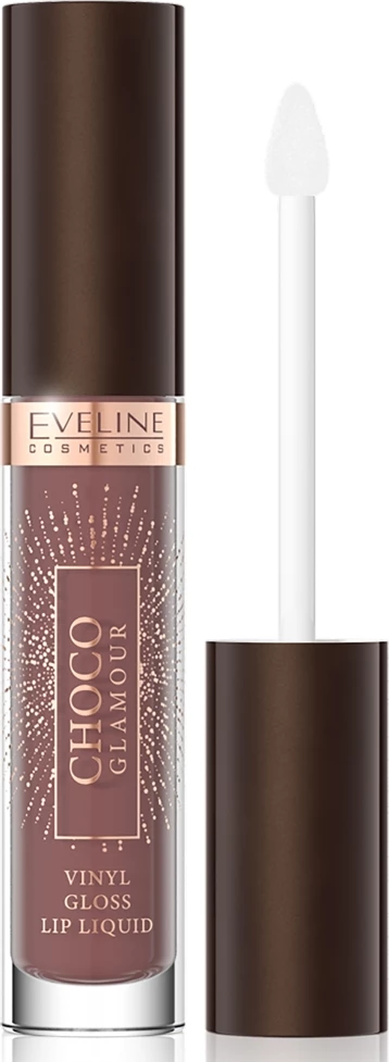 Buzëkuq Eveline Cosmetics Choco Glamour Liquid Lipstick Glossy Lips Effect 02, 4.5ml