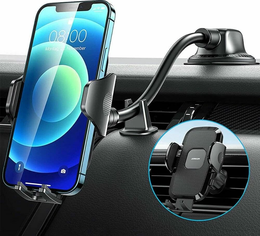 Mbajtës telefoni për veturë Joyroom JR-ZS259, kllamp 4.7-6.9\", rrotullim 360°, i zi, 1 copë