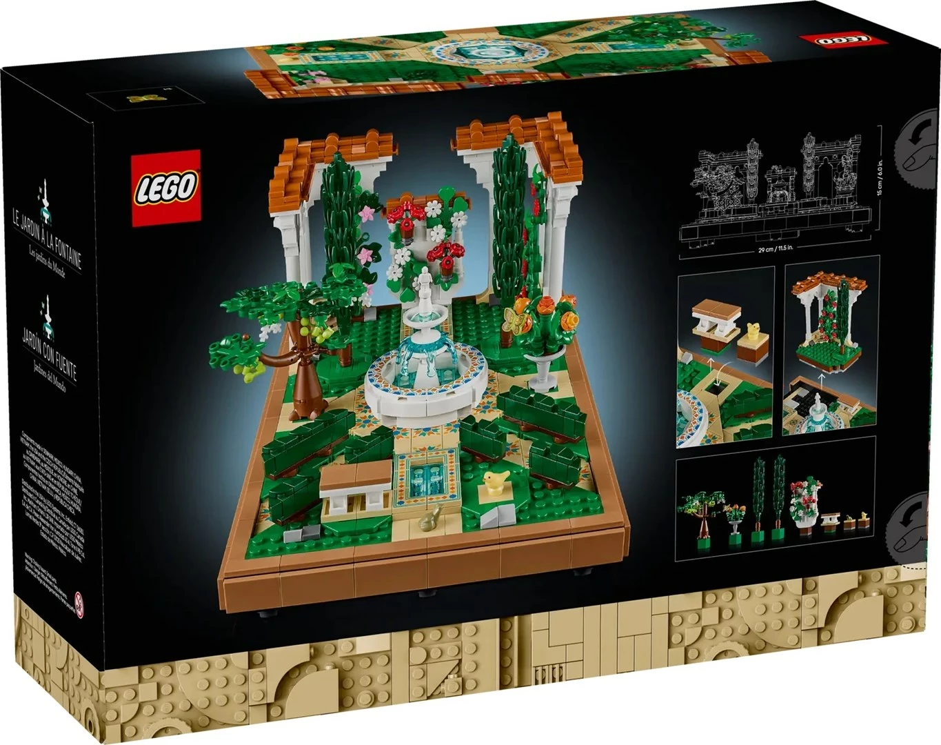 Set LEGO ICONS 10359 Fountain Garden