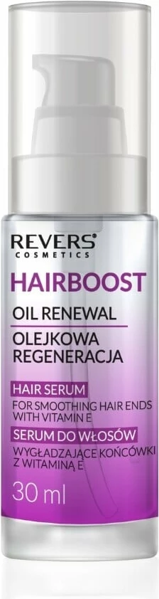 Serum për zbutjen e majave të flokëve me vitaminë E Revers, 30ml