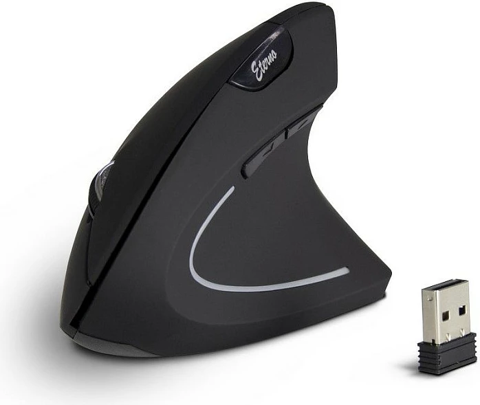 Maus vertikal Inter-Tech AC KM-206R, wireless 2.4GHz, 1600 DPI, i zi