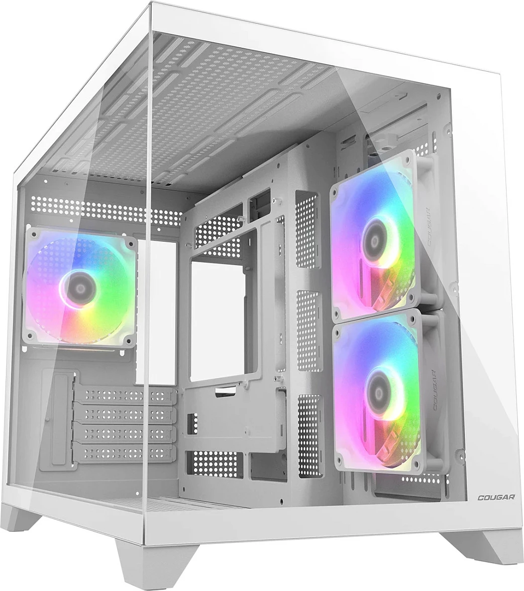 Kasë Cougar FV150 ARGB Mini Tower, micro-ATX/Mini-ITX, xham i temperuar, e bardhë