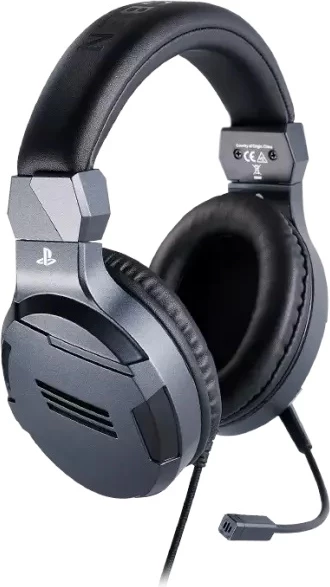 Kufje gaming Bigben V3 stereo me kabllo 2.2 m për PS4, me mikrofon, Titanium
