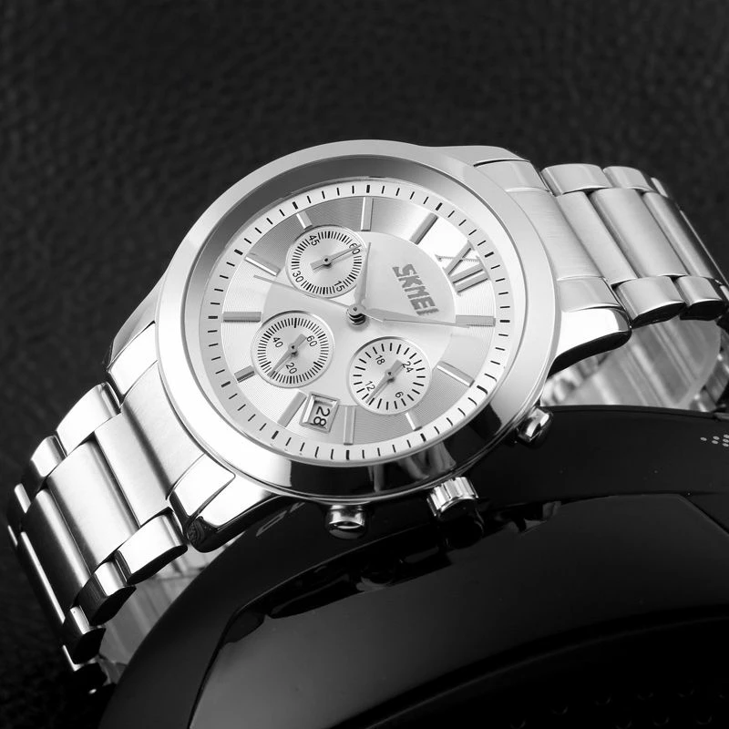 Orë dore për meshkuj Skmei, argjendi