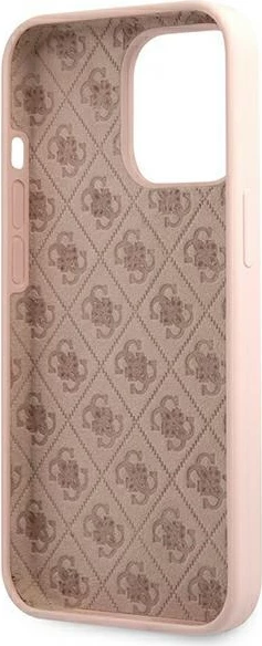Mbështjellës Guess GUHMP13XLSLMGLP për iPhone 13 Pro Max 6.7", silikon, MagSafe, rozë e çelur