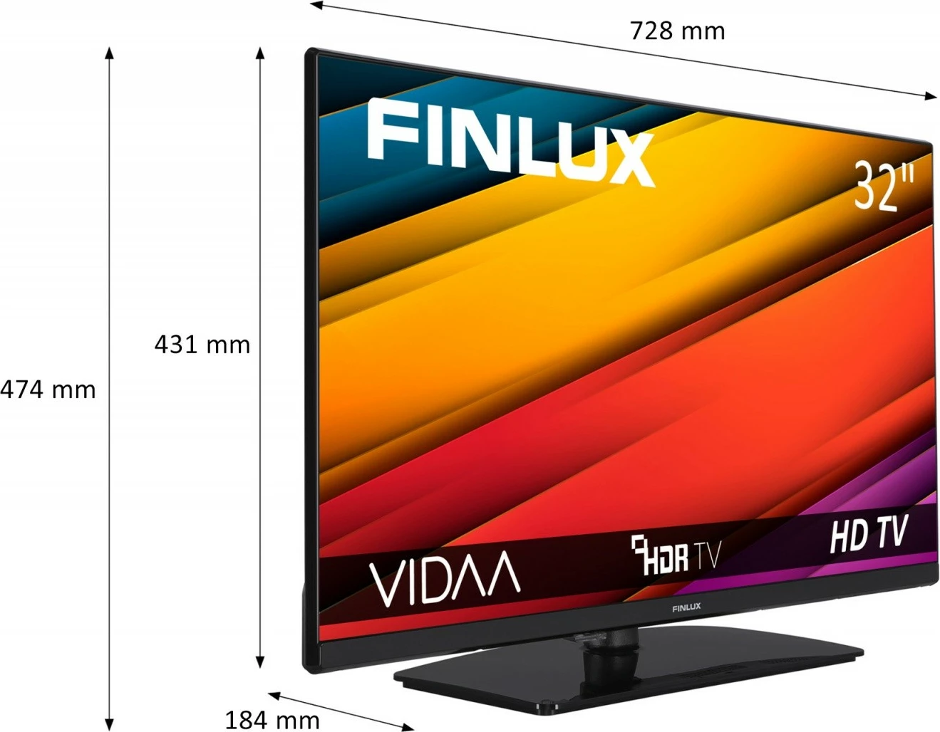 Televizor LED Finlux 32FHV500, 32", Smart TV, HD Ready, i zi