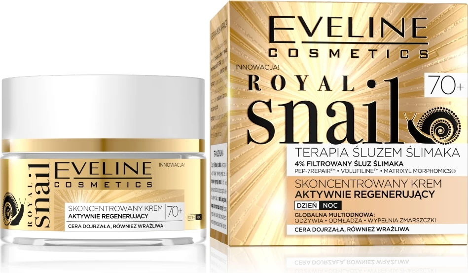 Krem fytyre për femra Eveline Cosmetics Royal Snail 70+ concentrated regenerating, 50ml