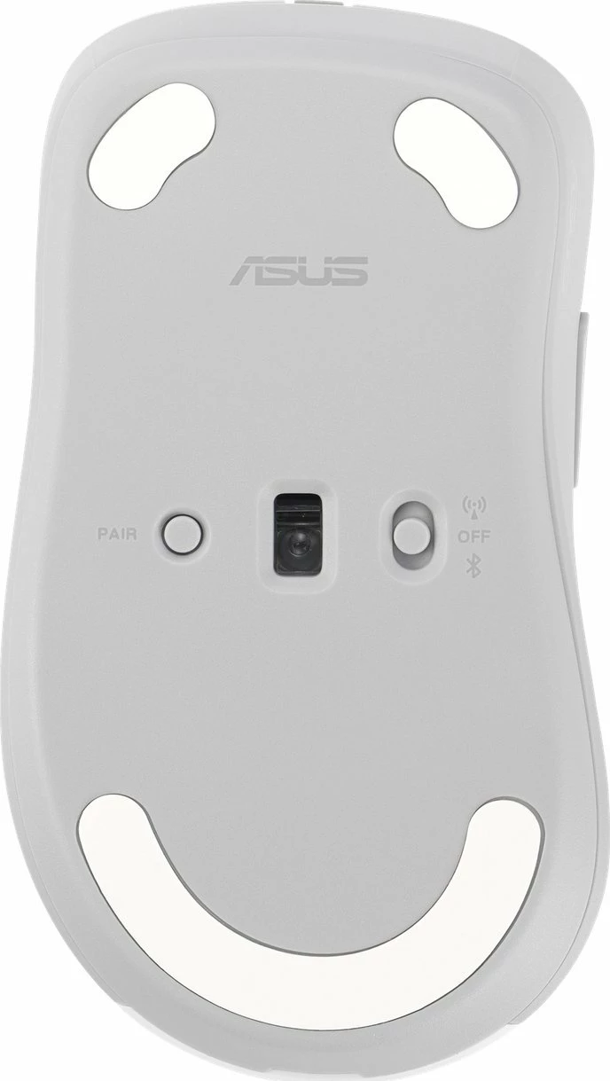 Maus wireless Asus MD102 1600 DPI Bluetooth/2.4 GHz 5 butona, i bardhë