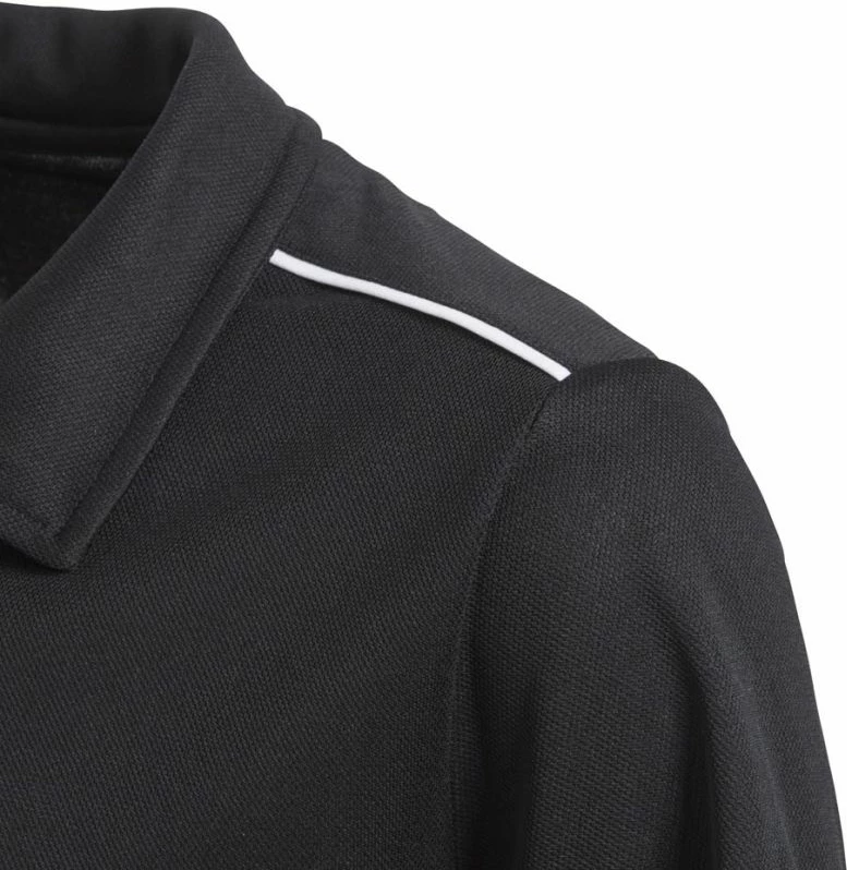 Fanellë futbolli për fëmijë adidas Core 18 Polo Junior, e zezë