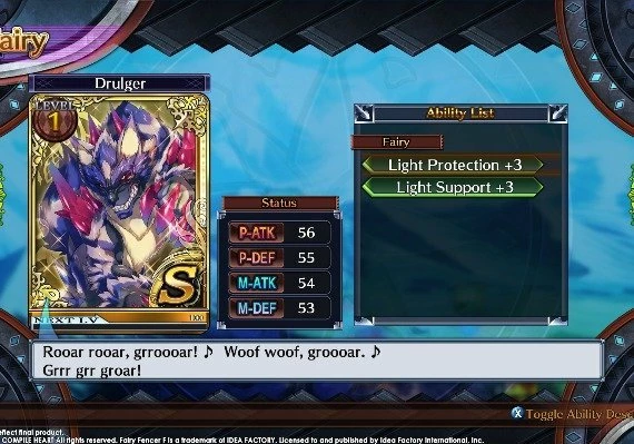 Fairy Fencer F ADF Fairy Set 2: Aques and Drulger DLC EN/JA/ZH Global
