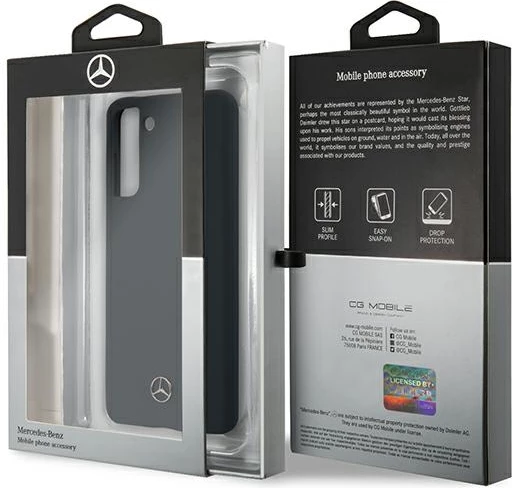 Mbështjellës Mercedes MEHCS21SSILNA Silicone Line për Samsung Galaxy S21, Blu