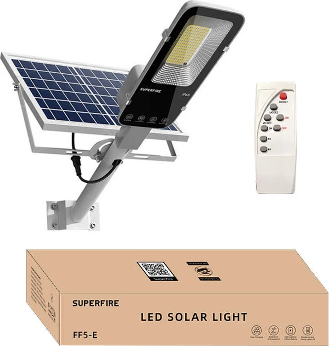Llambë diellore Superfire FF5-E, 20000mAh, 2000lm, IP65, me telekomandë