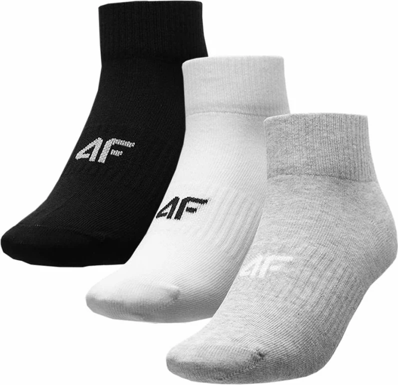 Çorape për femra 4F, të bardha, të zeza dhe gri