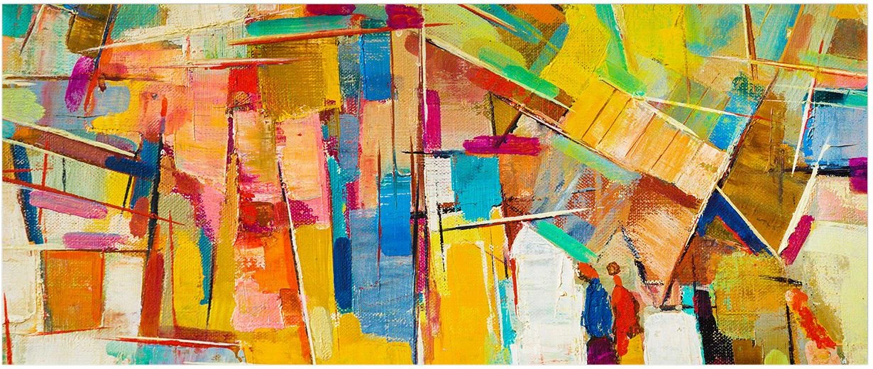 Pikturë dekorative në kanavacë, shumëngjyrëshe, YTY129236510_50120, 50x120cm