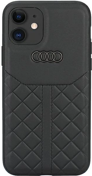 Mbështjellës Audi Genuine Leather për iPhone 11/XR 6.1", lëkurë natyrale, i zi