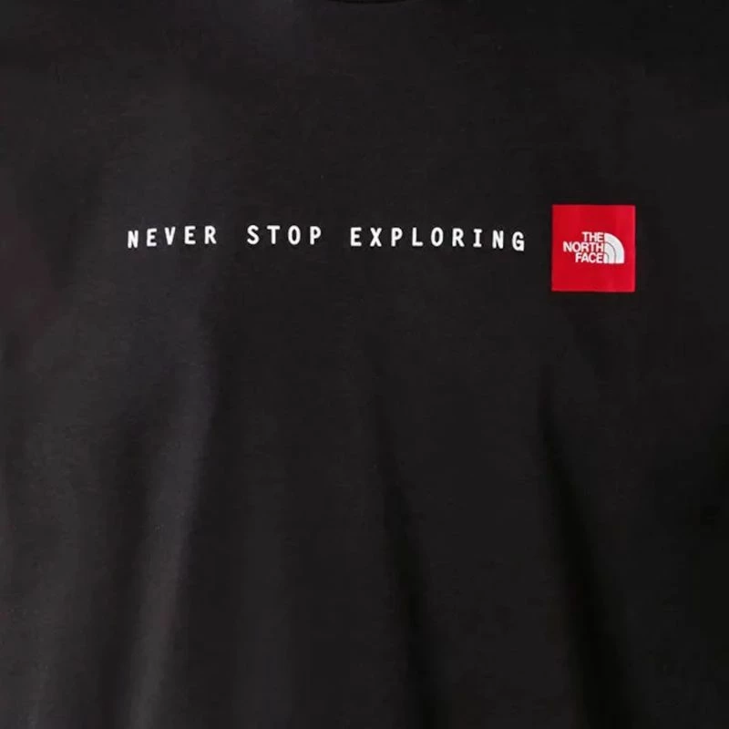 Maicë meshkuj The North Face SS Never Stop Exploring Tee, e zezë