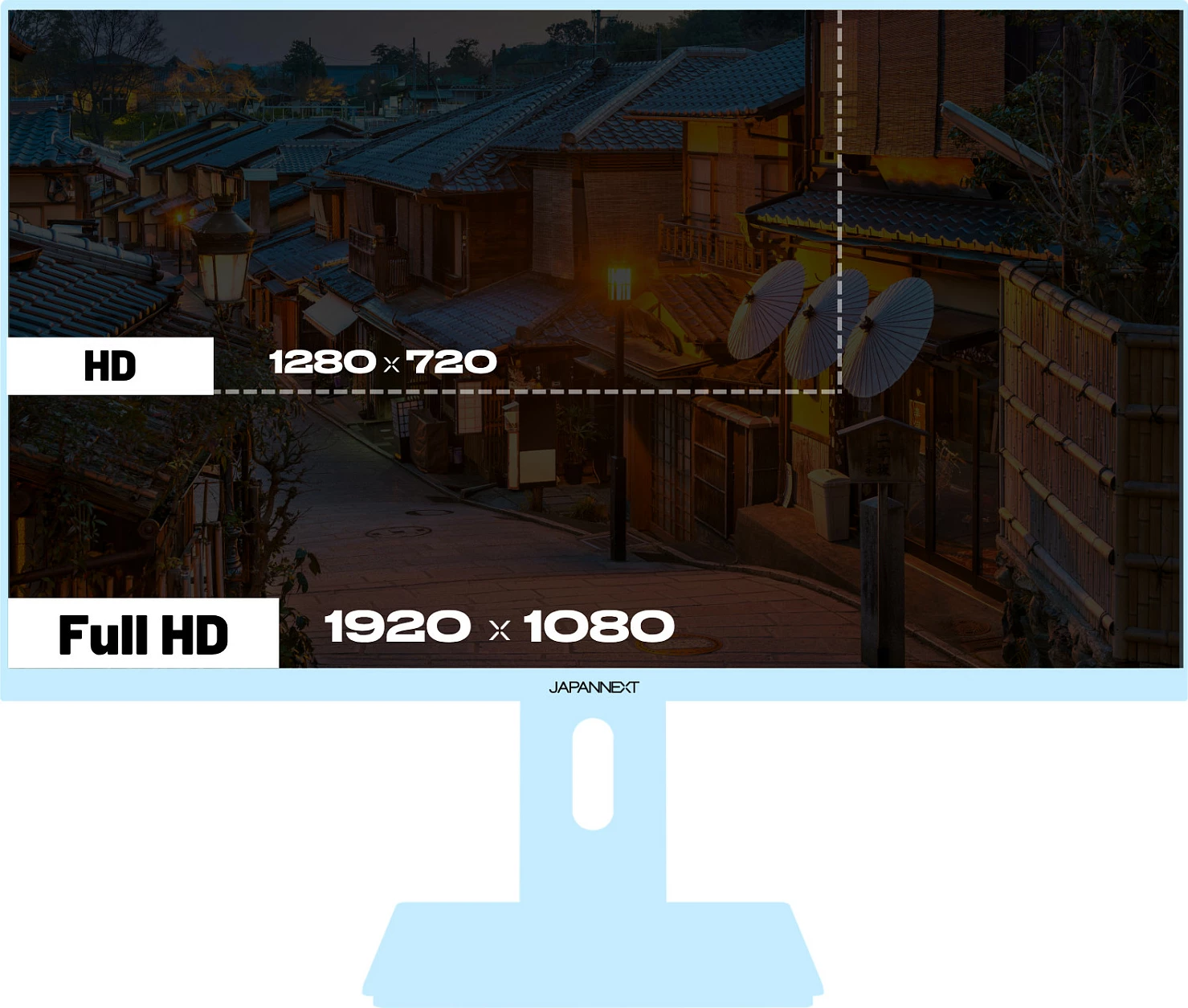 Monitor gaming JAPANNEXT 23.8" IPS Full HD 1920x1080 120Hz, bazë blu