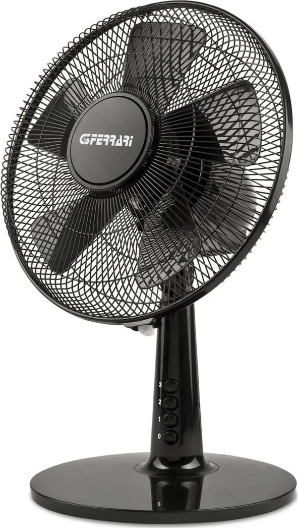 Ventilator tavoline G3Ferrari G50047, 30cm, mekanik, 3 shpejtësi, i bardhë