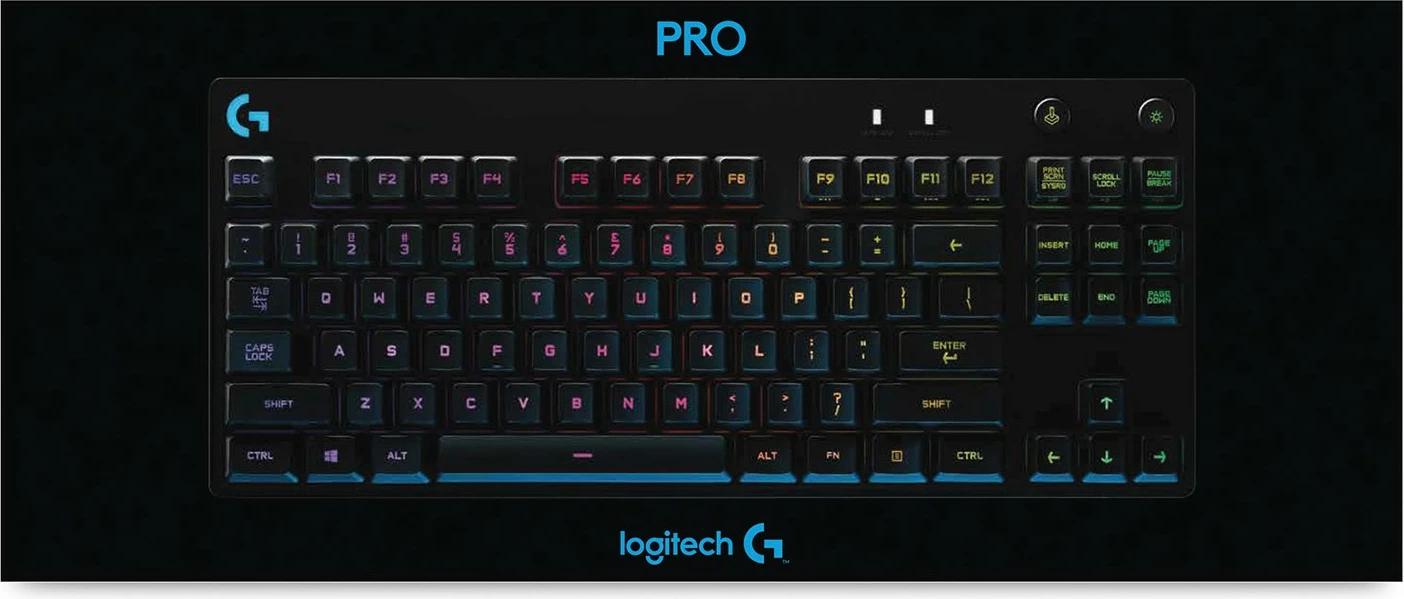Tastierë mekanike Logitech G PRO, RGB, gaming, e zezë
