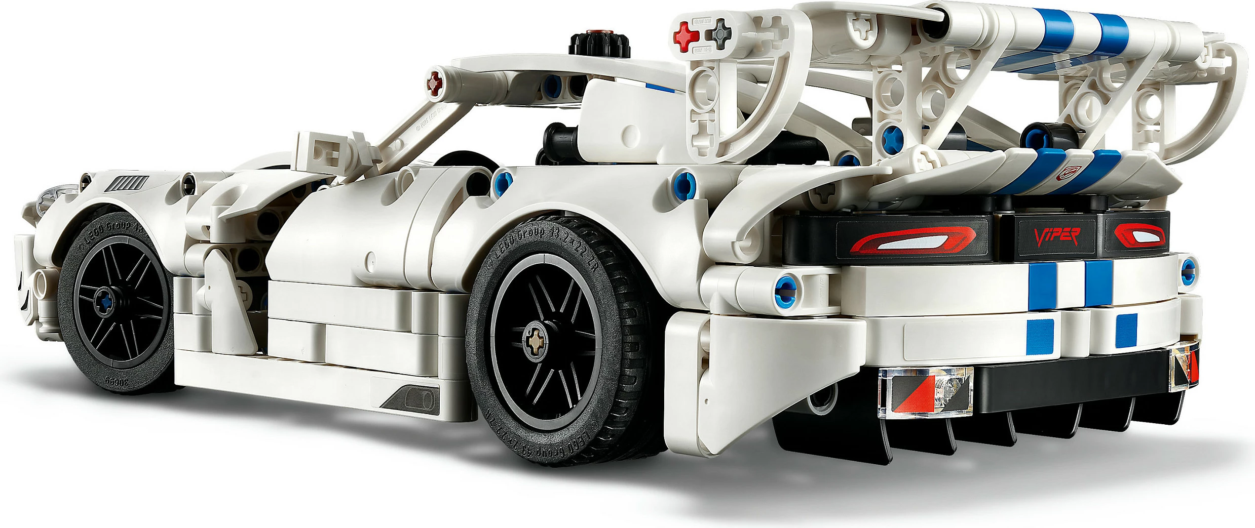 Set LEGO Technic Dodge Viper GTS-R 42234, 805 copë, 10+, bardhë/kaltër
