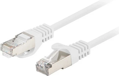 Patchcord LANBERG RJ-45 kat.6 0.25m F/UTP 10 copë, bardhë