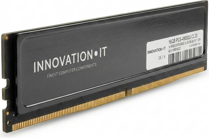 RAM Memorje Innovation IT DDR5 32GB (2x16GB) 6000MHz CL36, heatspreader, e zezë